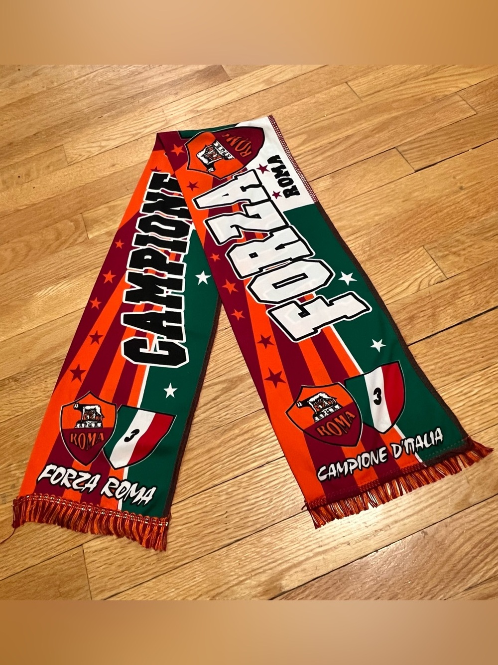 AS Roma soccer Serie A Champion scarf